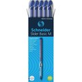 Rediform Pen, Ballpoint, Slider Basic, Medium Line Width, 10/PK, Blue 10PK RED151103